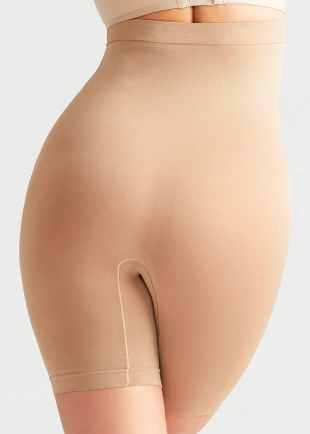 Yummie High Waist Thigh Shaper - Almond - La Donna