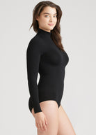 Yummie Madelyn Mock Neck Long Sleeve Shaping Bodysuit - La Donna