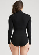 Yummie Madelyn Mock Neck Long Sleeve Shaping Bodysuit - La Donna