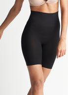 Yummie Mid Waist Thigh Shaper - Black - La Donna