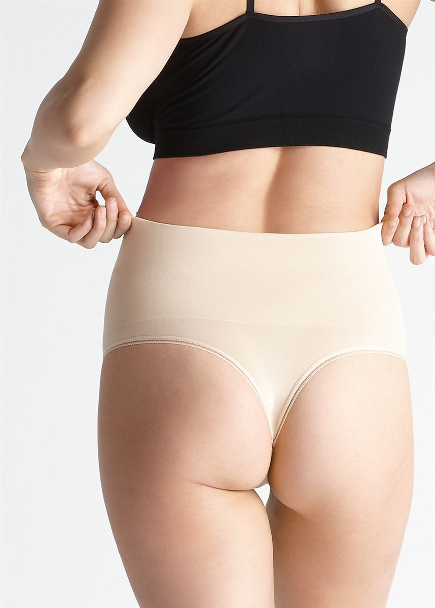 Yummie Ultralight Seamless Shaping Thong - Frappe - La Donna